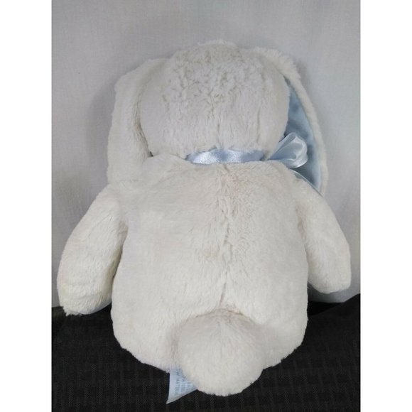 Bearington Collection Personalized Name "Cooper" 17" White/Blue Rabbit plushie - Picture 6 of 12